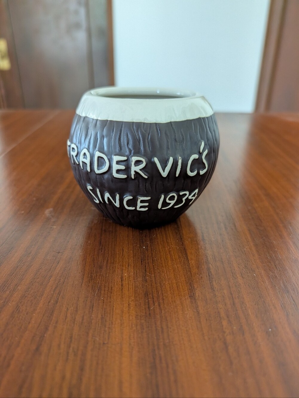 Trader Vics Since 1934 Aloha Coconut Tiki Mug 2015 Pre Owned
